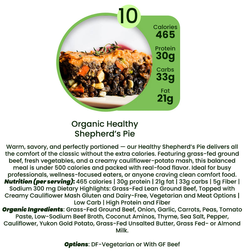 Organic Meal Prep Delivery in Edgewater, Daytona Beach & Orlando | 5 MIX & MATCH PLAN