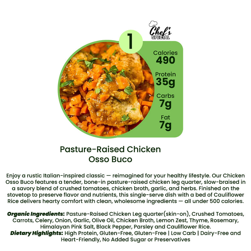 Organic Meal Prep Delivery in Edgewater, Daytona Beach & Orlando | 6 MIX & MATCH PLAN