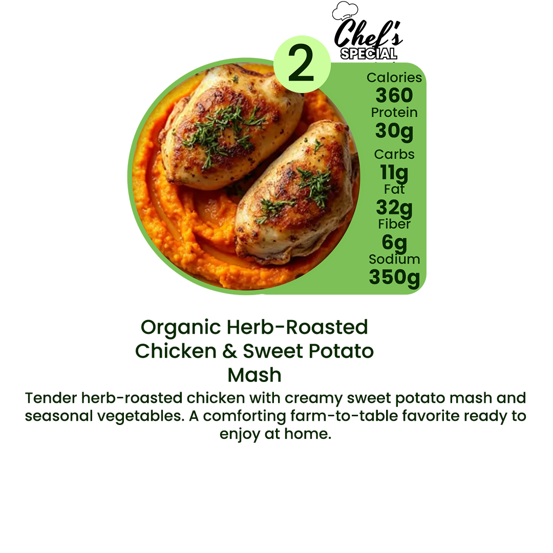 Organic Meal Prep Delivery in Edgewater, Daytona Beach & Orlando | 10 MIX & MATCH PLAN